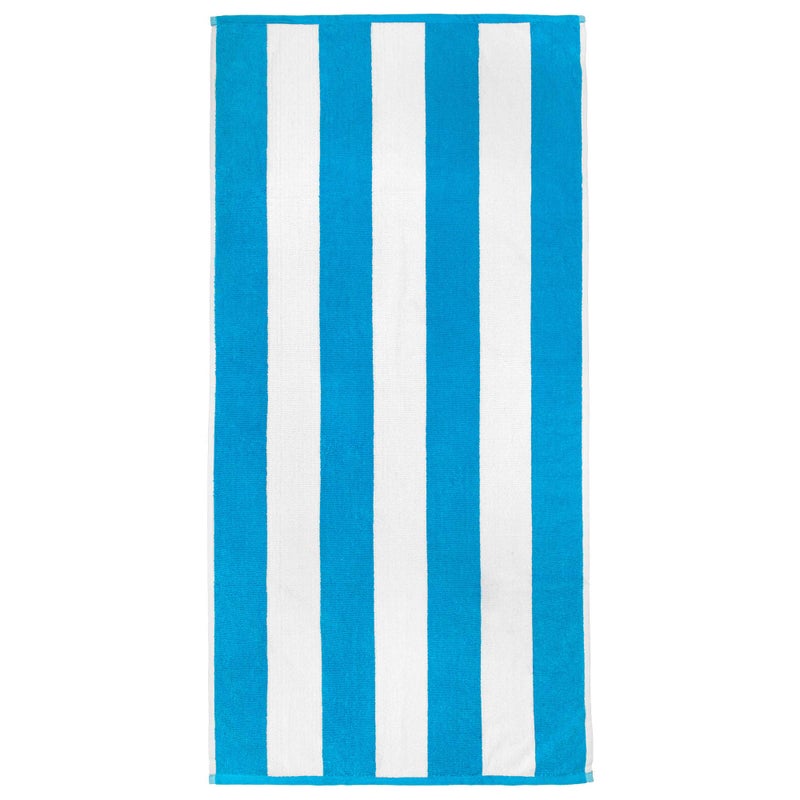 Softerry Cabana Beach and Pool Towel 6 Pack - 30in x 60in - Soft and Absorbent Eco-Friendly Terry Loop (Royal, Turquoise, Green, Yellow, Orange and Pink, 06 Pack) - Image 5